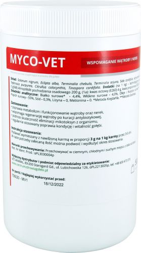 CENTRUM ZDROWIA GOŁĘBI Myco-Vet wspomaganie wątroby i nerek 500 g