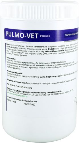 CENTRUM ZDROWIA GOŁĘBI - Pulmo-Vet posypka 500 g - zdrowe drogi oddechowe