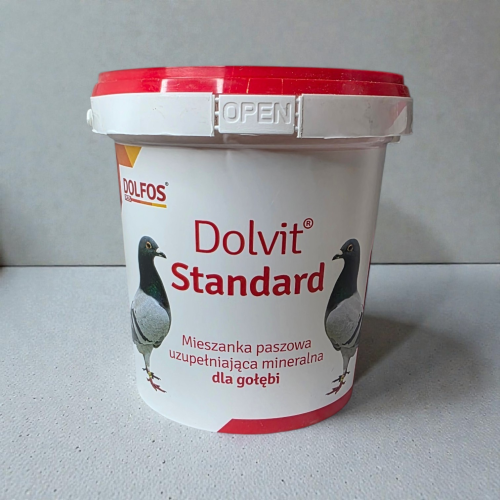 Przejdź do produktu DOLFOS Dolvit Standard 1 kg - mieszanka mineralno-witaminowa, odżywka dla gołębi