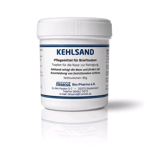 Przejdź do produktu HESANOL Jenne Kehlsand 80 g - proszek oczyszczający drogi oddechowe dla gołębi