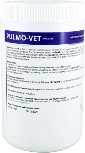Przejdź do produktu CENTRUM ZDROWIA GOŁĘBI Pulmo-Vet 500 g - posypka na drogi oddechowe dla gołębi