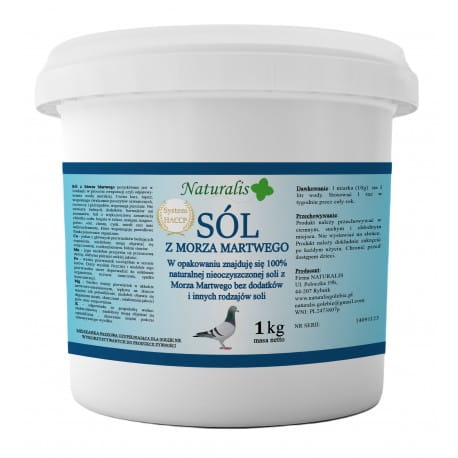 Przejdź do produktu NATURALIS Sól z morza martwego do kąpieli gołębi 3 kg