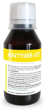 CENTRUM ZDROWIA GOŁĘBI Antywir-Vet walka z wirusami przy pomocy natury 125 ml