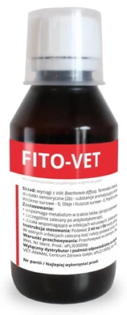 CENTRUM ZDROWIA GOŁĘBI Fito-Vet regeneracja i osłona wątroby 125 ml