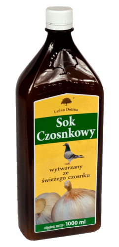 Przejdź do produktu LEŚNA DOLINA Sok czosnkowy dla gołębi 1000 ml