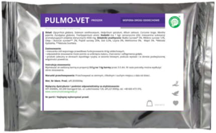 Przejdź do produktu CENTRUM ZDROWIA GOŁĘBI Pulmo-Vet 200 g - posypka na drogi oddechowe dla gołębi
