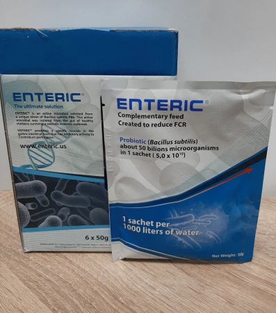 ENTERIC 50 g  - probiotyk w proszku, super wydajność na 1000 L wody!!