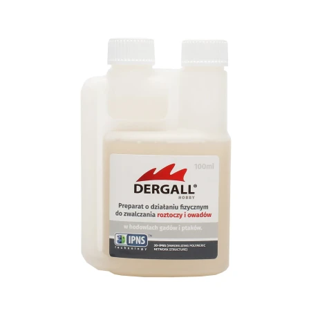 Dergall 100 ml - skuteczna i bezpieczna dezynsekcja (ptaszyniec, pleśniakowce, świerzbowce i in.)