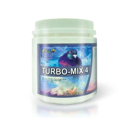 ELITA - Turbo-mix 4  - 250 g - Preparat tworzy zapasy energii, zwiększa wytrzymałość i koncentrację