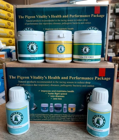 PIGEON VITALITY  Zestaw - Avifungal, Improver, Tricoli + 1 szt Bronchoplus GRATIS!