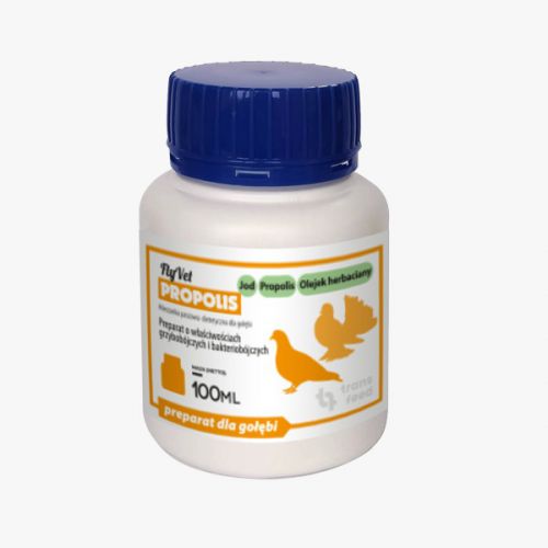FlyVet Propolis 100ml - Preparat o działaniu grzybobójczym i bakteriobójczym.