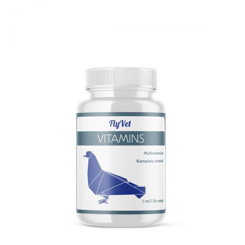 FlyVet Vitamins 250ml - uzupełnienie  niedobory witamin witaminy  w organizmie gołębi