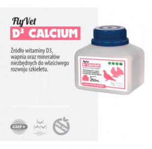 FlyVet D3 Calcium 250ml  - Źródło witaminy D3, wapnia i minerałów.