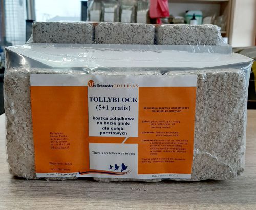 TOLLISAN - TOLLYBLOCK (5+1) - kostki żołądkowe na bazie glinki dla gołębi