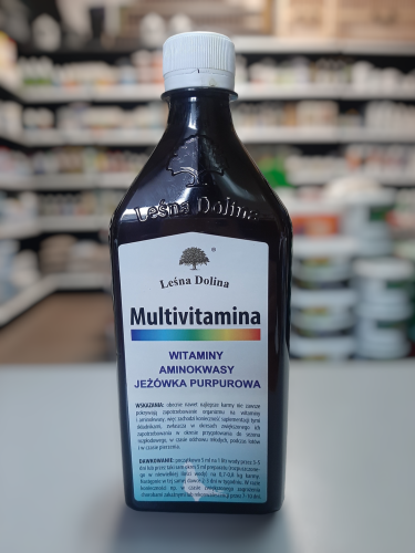 LEŚNA DOLINA - Multivitamina 500ml - witaminy aminokwasy jeżówka purpurowa.