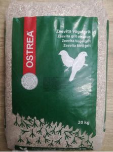 OSTREA - Grit drobny z węglem drzewnym, 20 kg, dla ptaków egzotycznych oraz gołębi młodych