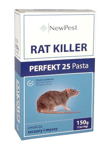 New Pest - Rat Killer Perfekt 25 pasta 150g - Trucizna Myszy , Szczury